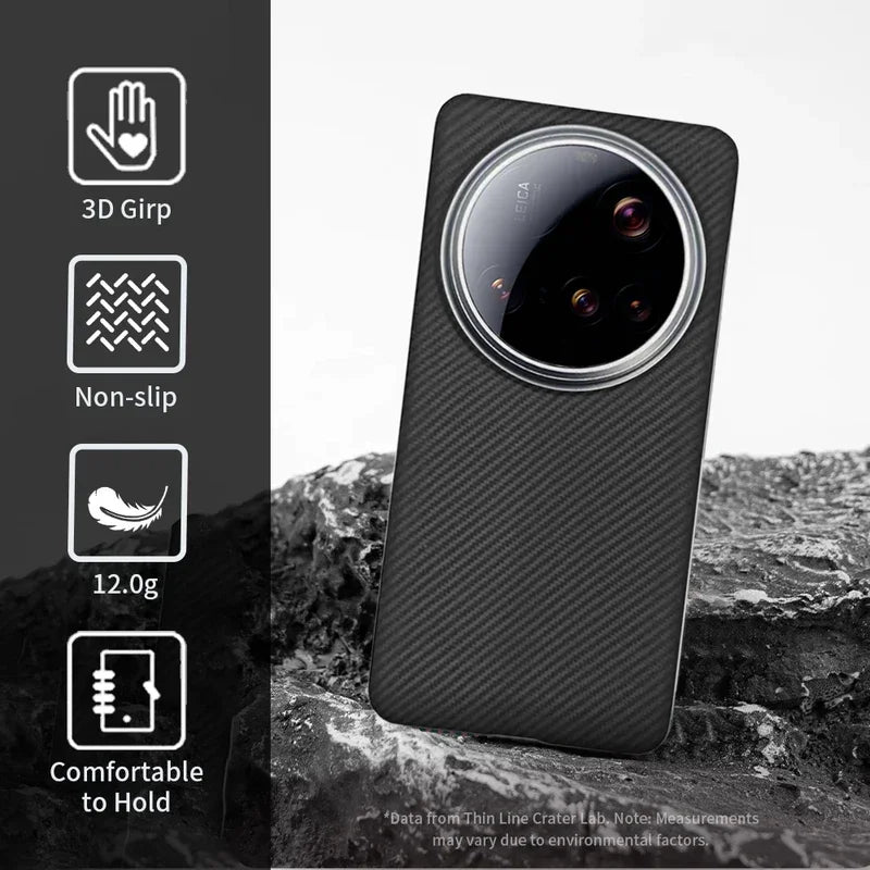 Xiaomi 15 Ultra Carbon Fiber Case | Slim MagSafe Aramid Protection Tidesmit