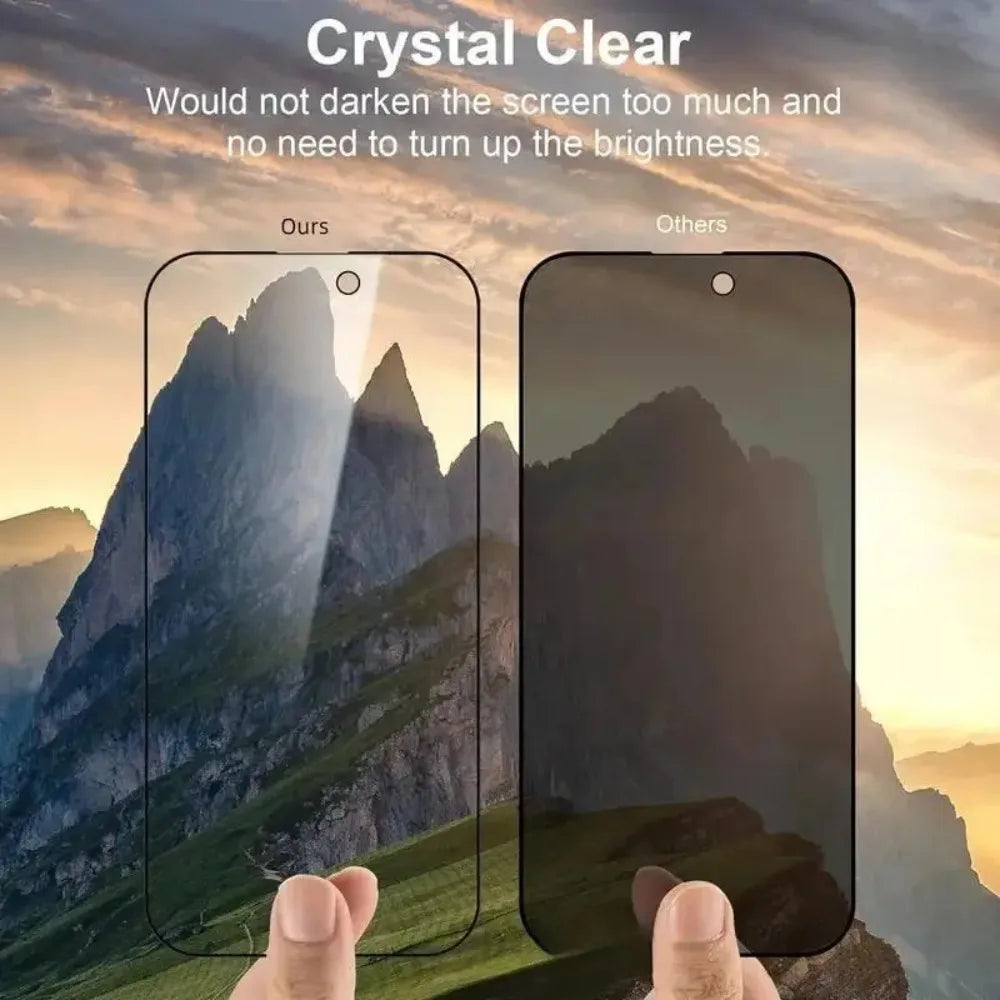 4Pcs Anti Spy Full Screen Protector for iPhone 17 16 15 14 Pro Max 15 16 Plus Tempered Glass for iPhone 13 12 11 Pro 16e 17 Air AE Tidesmit