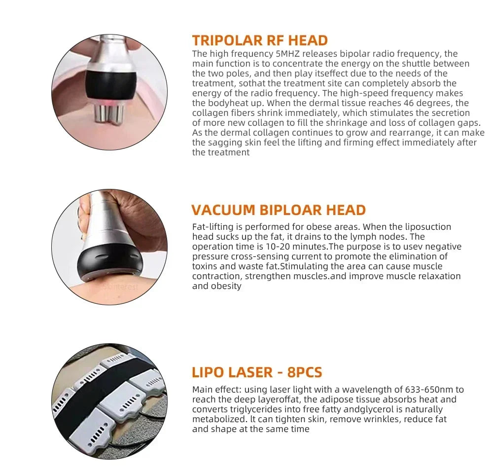40K Ultrasonic Cavitation Machine for Body Sculpting and Muscle Relief Body Shaping Massage Equipment Tidesmit