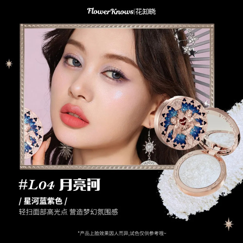 Tidesmit Flower Knows Little Angel Relief Highlighter palette face makeup texture close-up