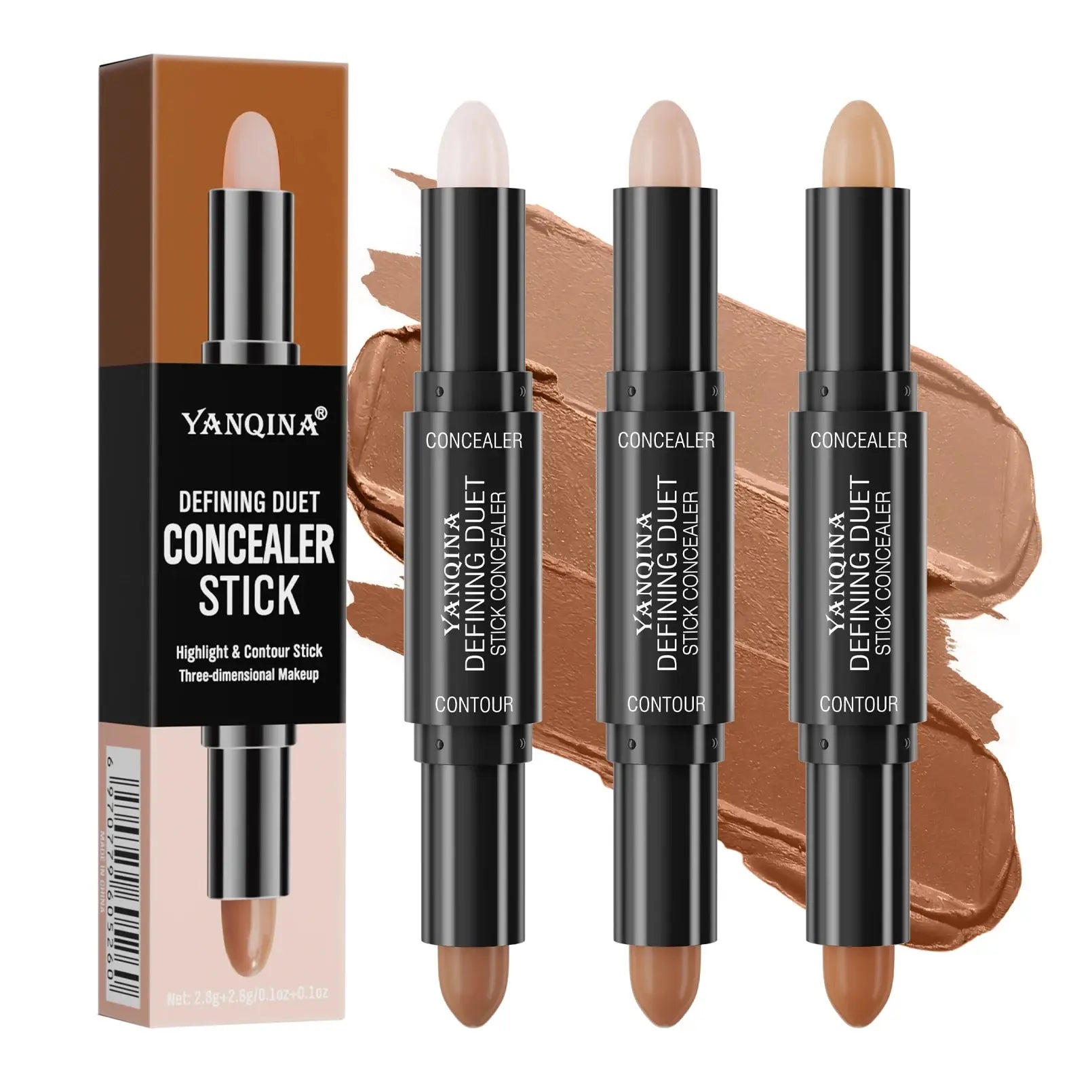Tidesmit Contour Stick Duo double-ended waterproof cream highlight and shadow for natural full coverage face makeup