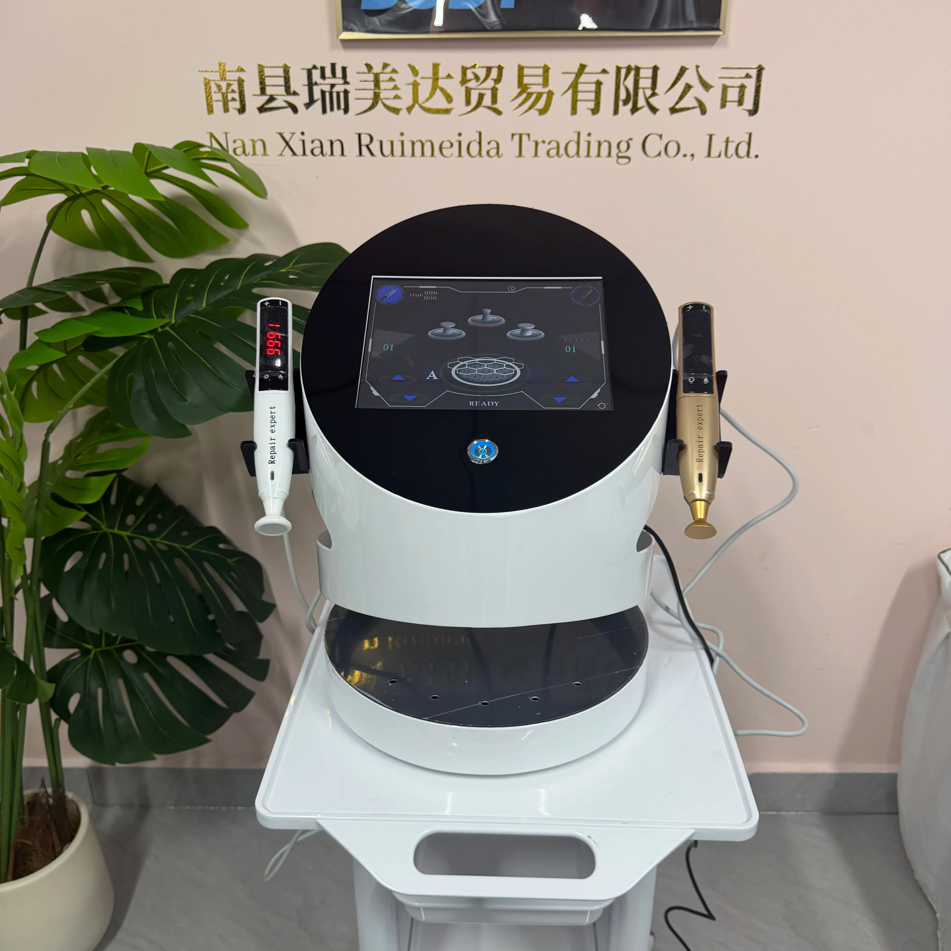 2-in-1 RF Ozone Gold Plasma Pen for professional skin rejuvenation, facial lifting, and melasma removal therapy.