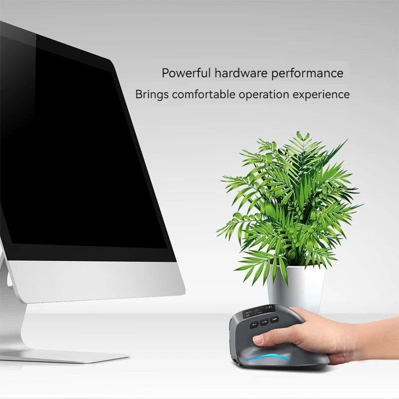 Zelotes F-26C Computer Laptop Office Mouse 2.4G Wireless Gaming Mouse Bluetooth Mouse DPI Adjustable LED Display Screen