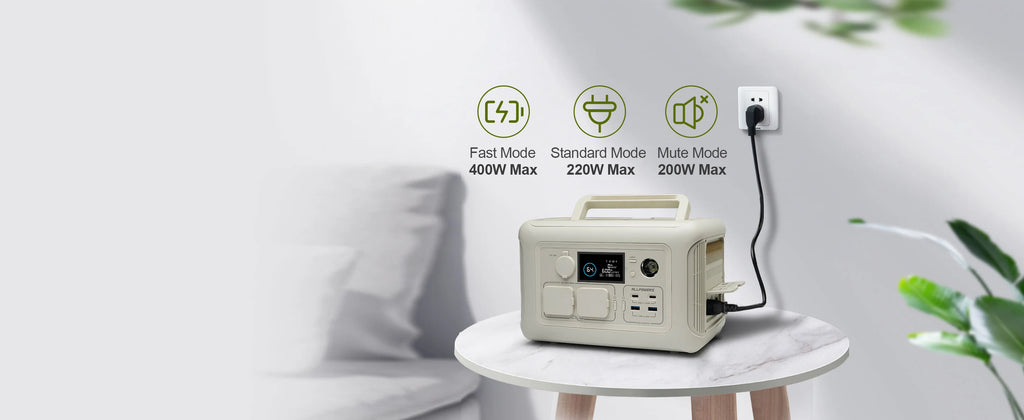 Portable Power Station 299Wh 600W LiFePO4 Battery for Travel Tidesmit