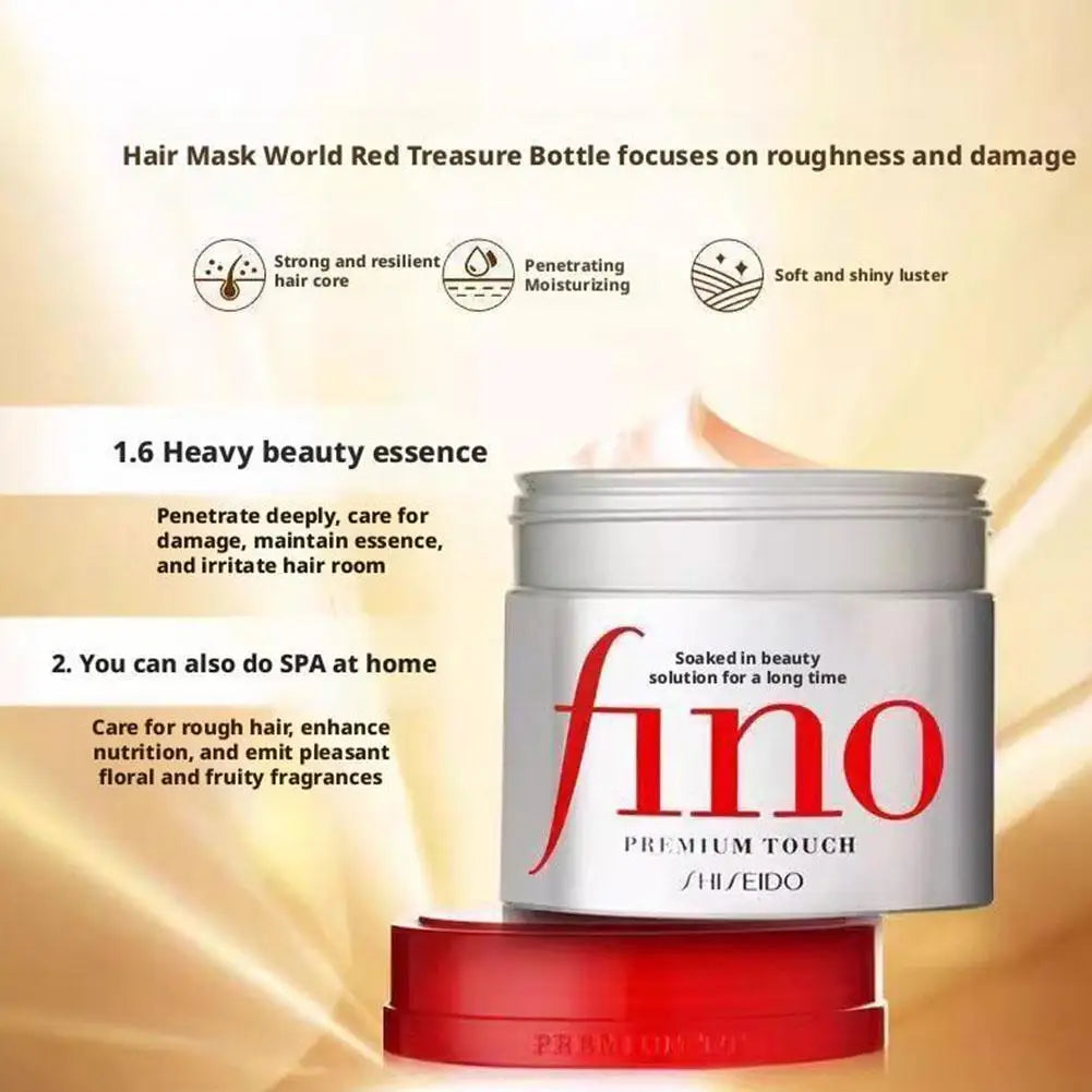 Fino Premium Touch Hair Care Set Deep Repair Damaged Hair Oil Control Volumizing Smooth Shiny Hair Mask Conditioner