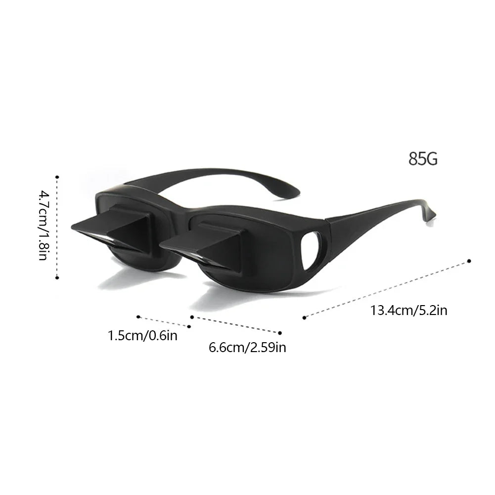 Horizontal Reading Glasses for Bed - Prism Lens for Lying Down TV Viewing Tidesmit