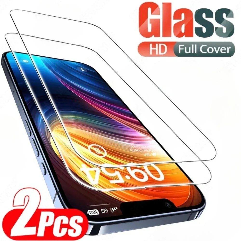 iPhone Screen Protector 2 Pack - 9H Tempered Glass HD Clear Film 2PCS Tempered Glass Tidesmit