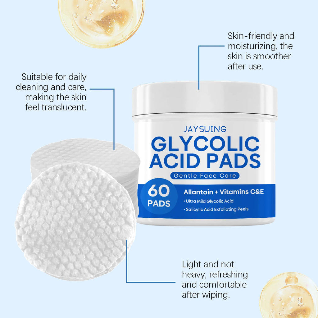Glycolic Acid Exfoliating Pads | Salon-Quality Brightening Treatment Scrubs Treatments Tidesmit