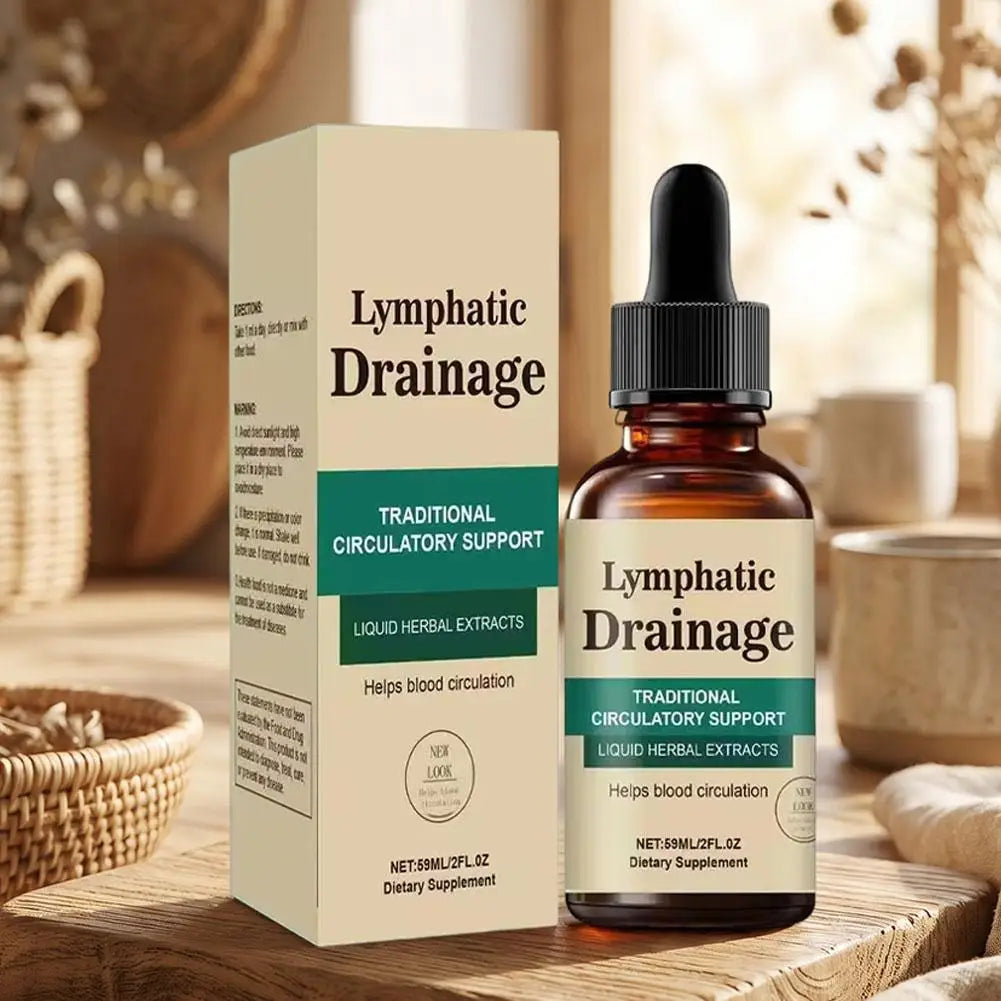 Tidesmit natural herbal lymphatic drainage drops, fast-absorb detox liquid supplement for circulation and swelling relief.