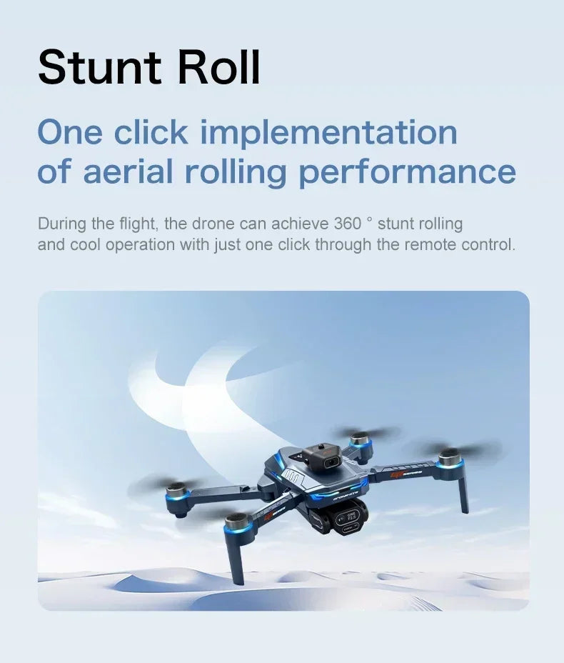 GT8 Dual Lens Camera Drone - 8K GPS Obstacle Avoidance Foldable Drone Tidesmit