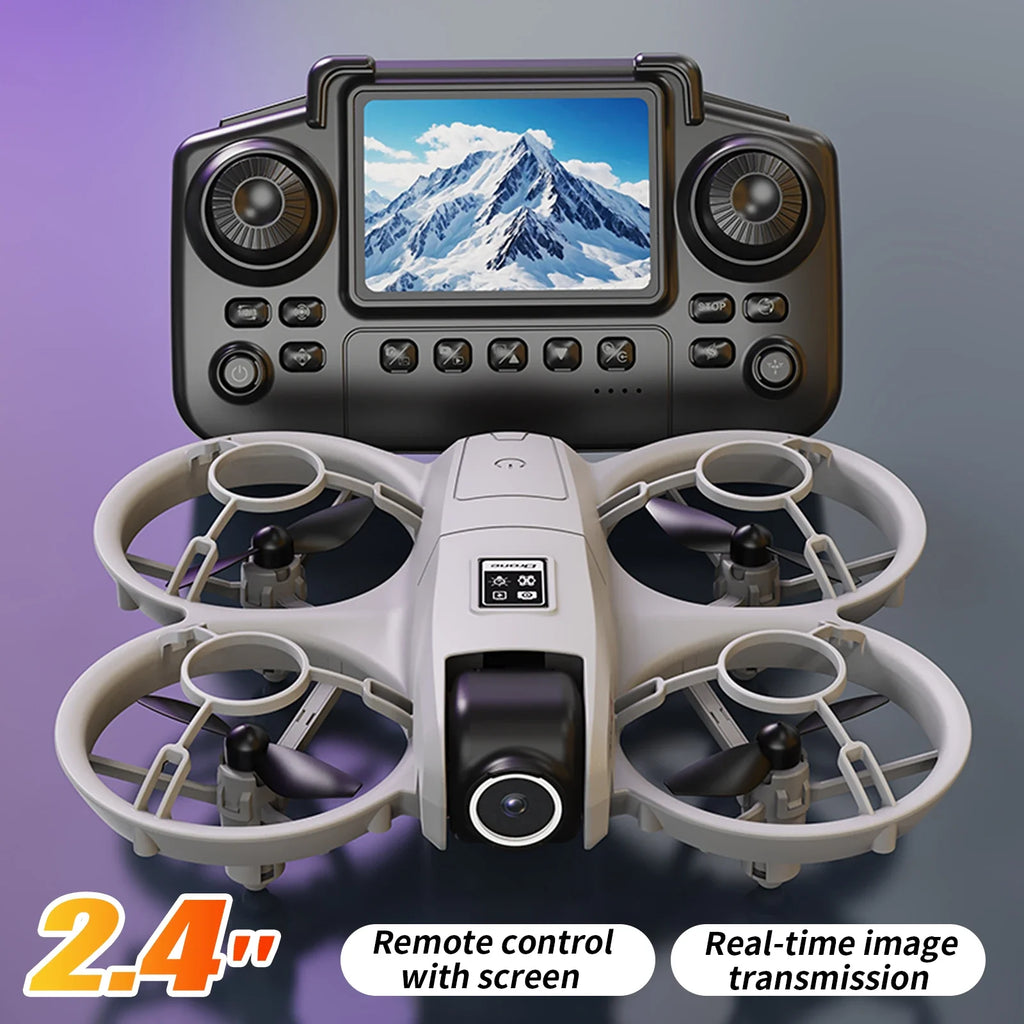 4K Camera Drone for Kids: Foldable Quadcopter with Remote Screen Tidesmit