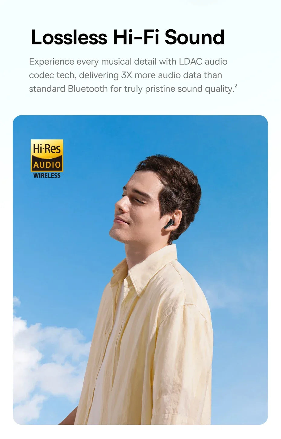 Tidesmit 50dB ANC Wireless Earbuds | Hi-Res Audio Bluetooth TWS Tidesmit