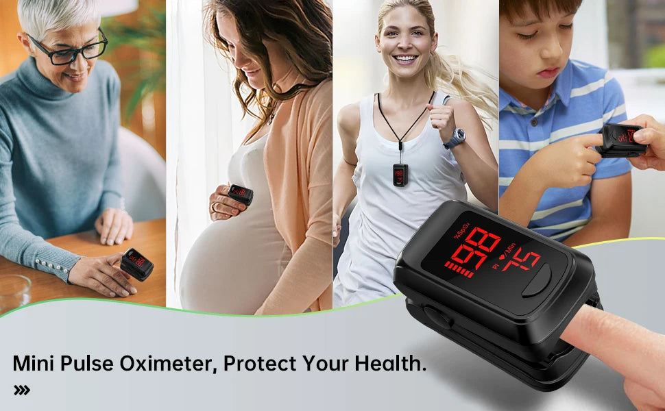 HealthTree Pulse Oximeter APP Control Blood Oxygen Saturation Monitor PI PR Fast Spo2 Heart Rate Monitor Bluetooth Wholesales