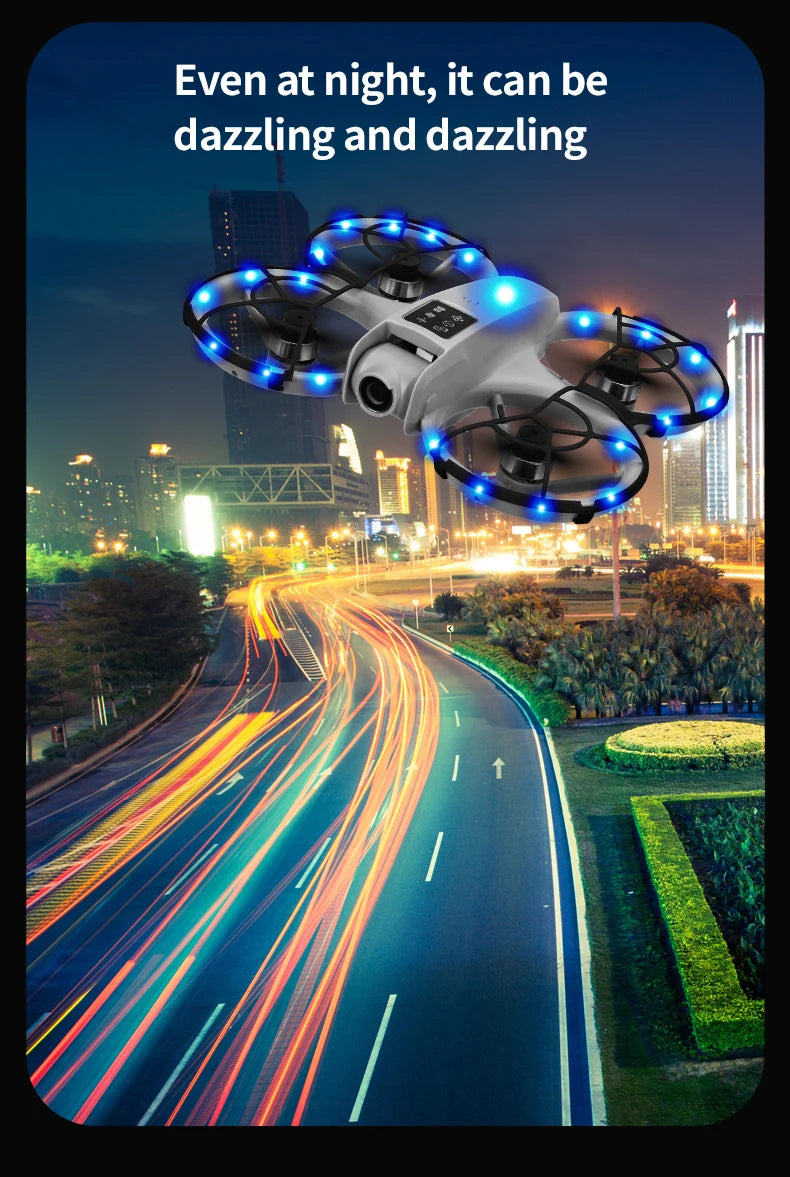 Foldable Camera Drone with HD FPV and Obstacle Avoidance - Gray Tidesmit
