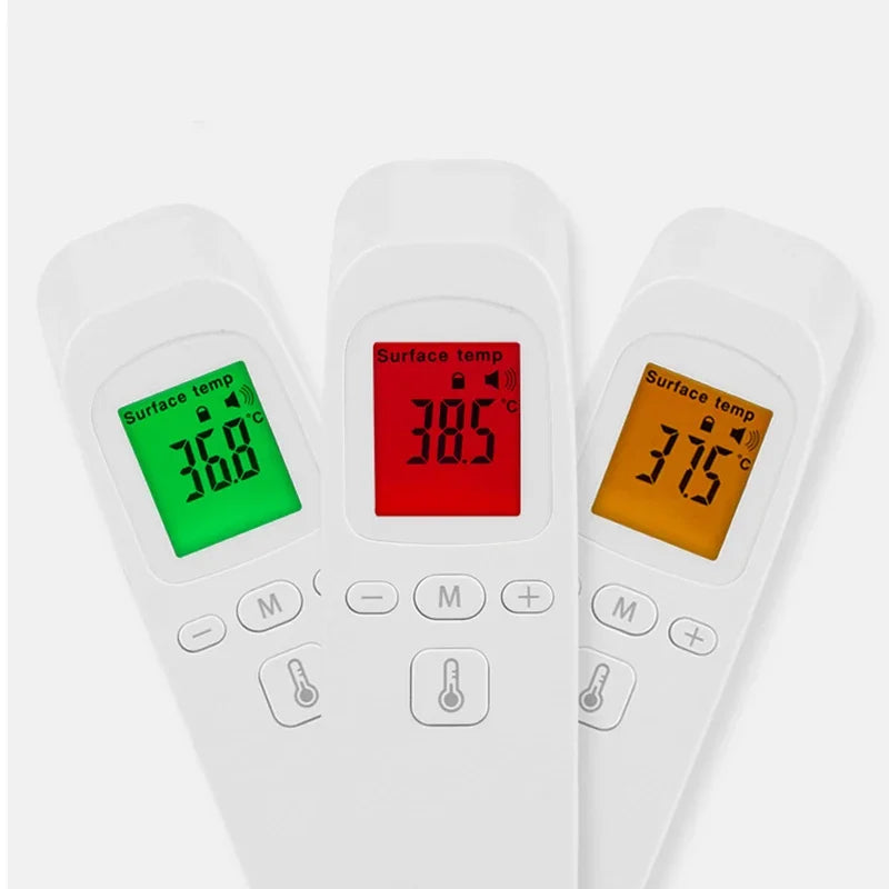 Medcial Forehead Thermometer Fingertip Pulse Oximeter Monitor Blood Oxygen Saturation Meter Pulse Oximeter USB Rechargeale