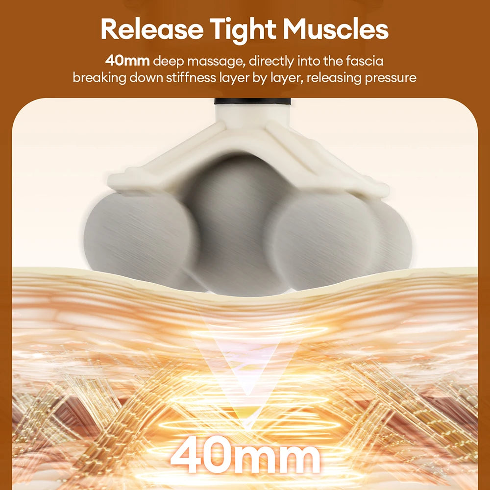 Electric Massage Gun | 99 Speed Deep Tissue Muscle Massager Back Massage Instrument Tidesmit