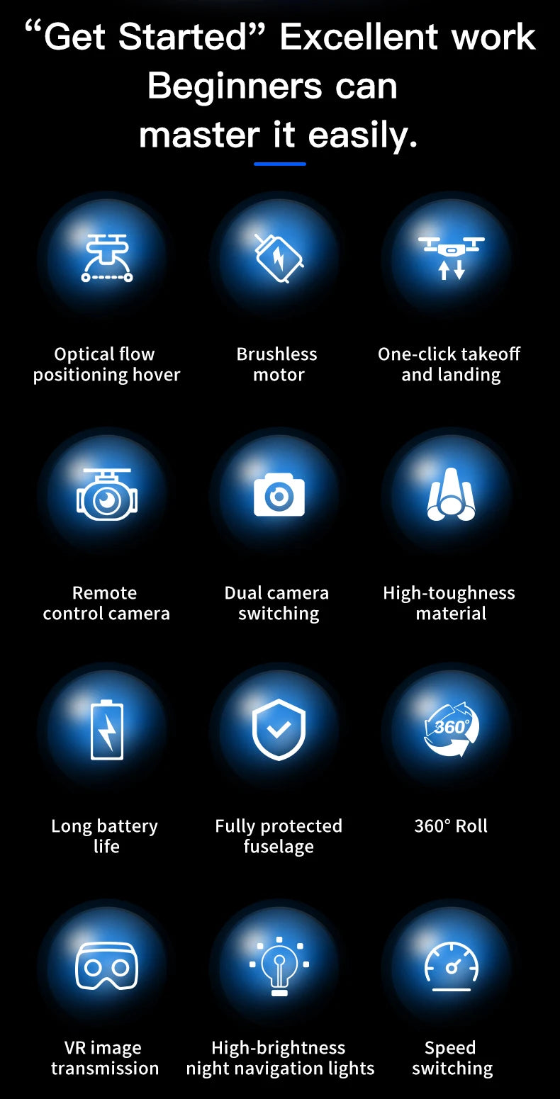 Tidesmit X226 4K Camera Drone with GPS and Obstacle Avoidance Tidesmit