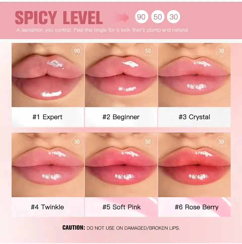 Lip Plumper Gloss – Hydrating Volumizing Oil for Fuller Looking Lips Lip Care Tidesmit