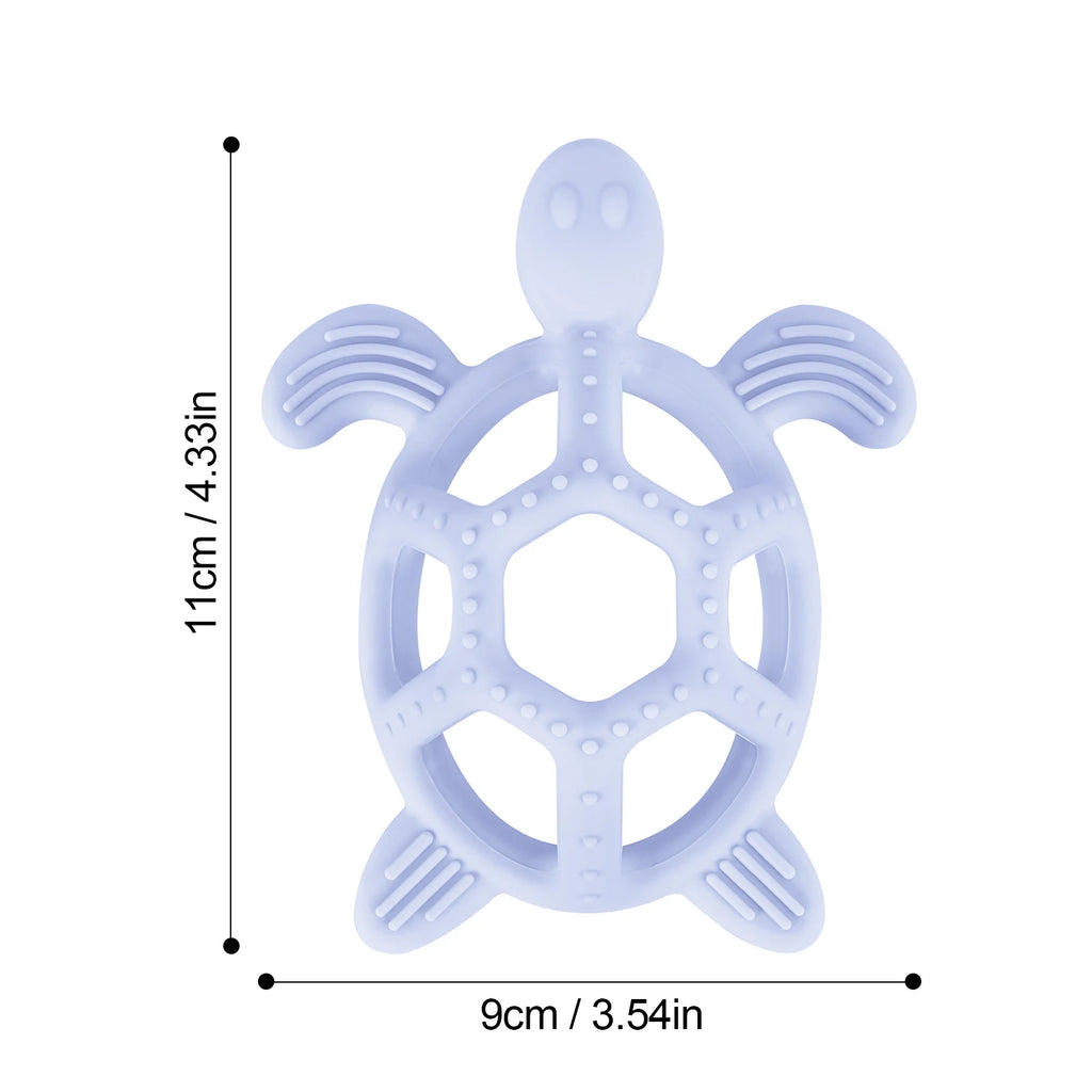 1PC Silicone Baby Teether Toy Minnie Turtle Cartoon Design Silicone Teether Rodent for Teething Relief Baby Teethers Gift