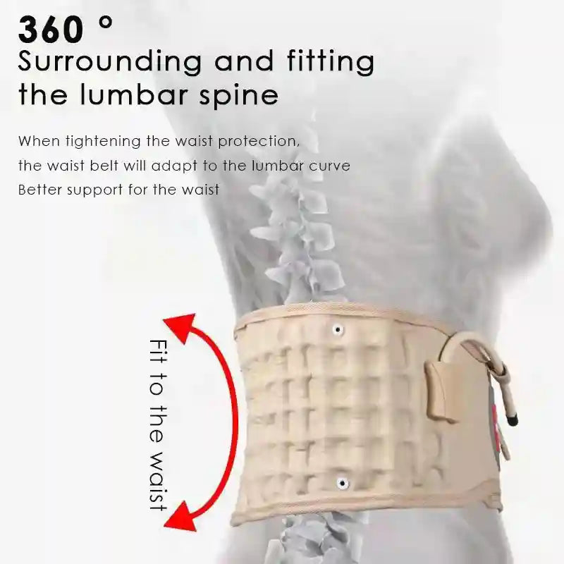 Lumbar Decompression Belt – Adjustable Air Traction Support CR-801A Relaxation Treatment Tidesmit