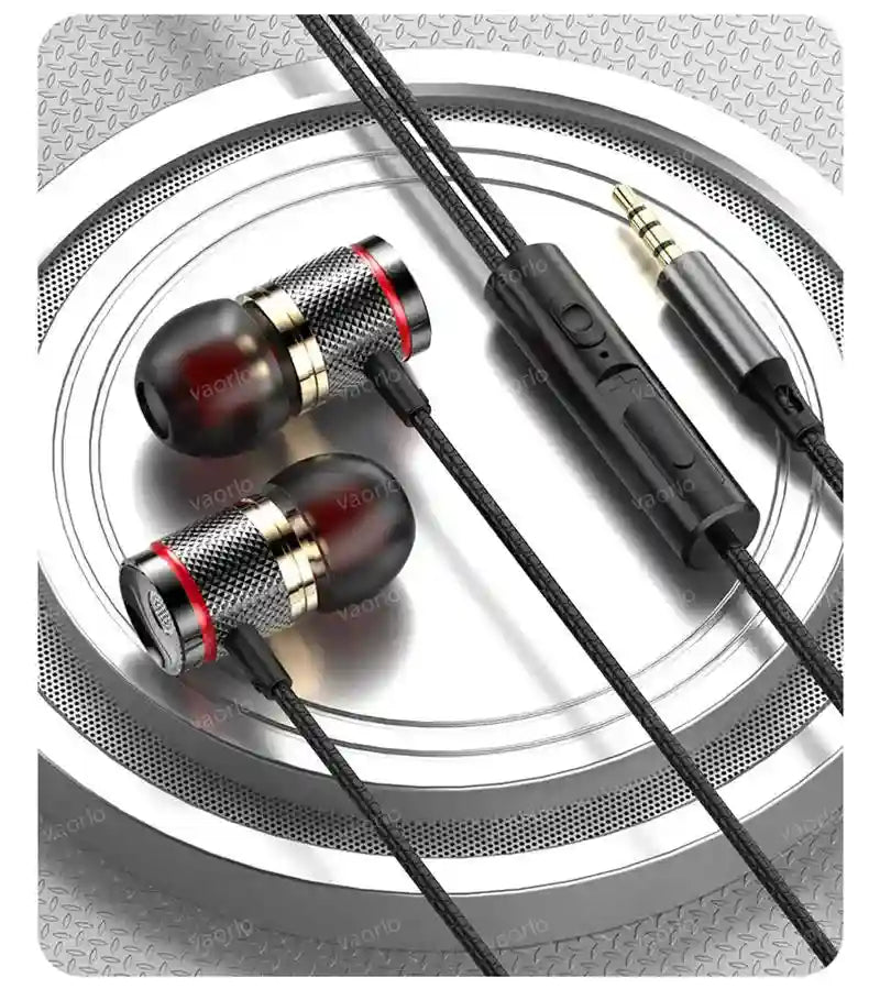 Wired Earbuds with Mic: 7.1 Surround Sound Type-C & 3.5mm AUX Tidesmit