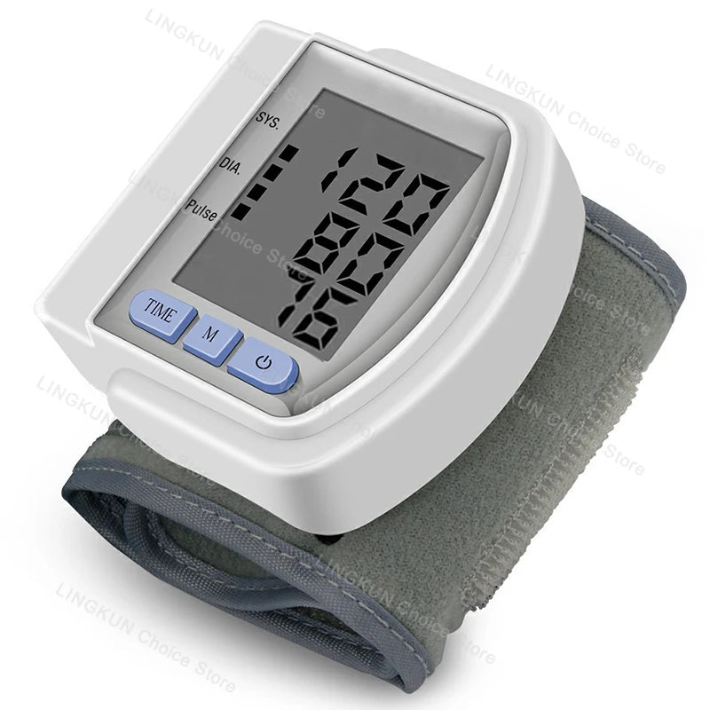 Wrist Monitor Electronic Blood Pressure Monitor Portable Home Blood Pressure Monitors Sphygmomanometer heart rate Tonometer