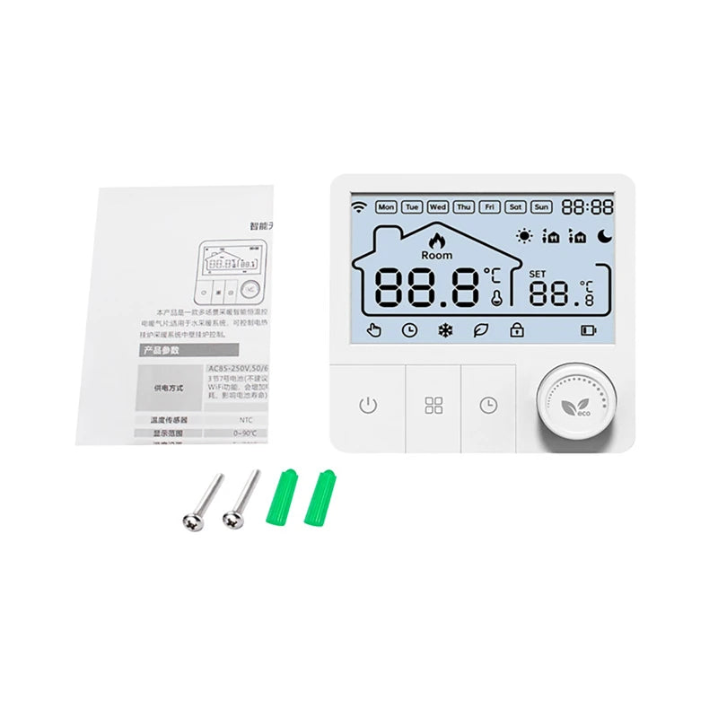 Tuya Smart Home Wifi Heating Thermostat Wireless Automatic Thermostat Wifi Thermostat Temperature Controller Alexa Google Home