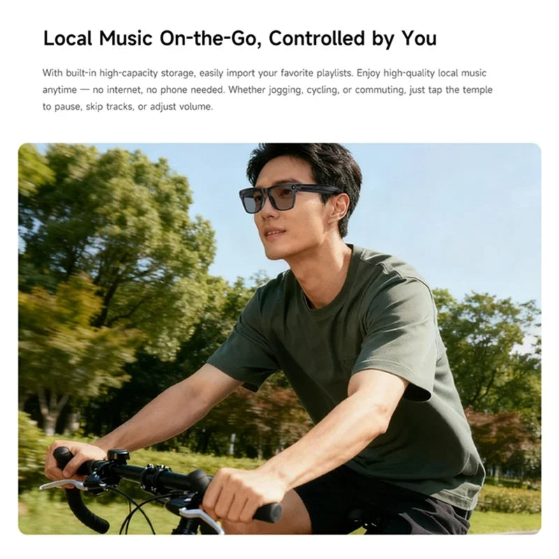 AI Smart Glasses with 100MP Camera & Spatial Audio - Tidesmit Tech Tidesmit