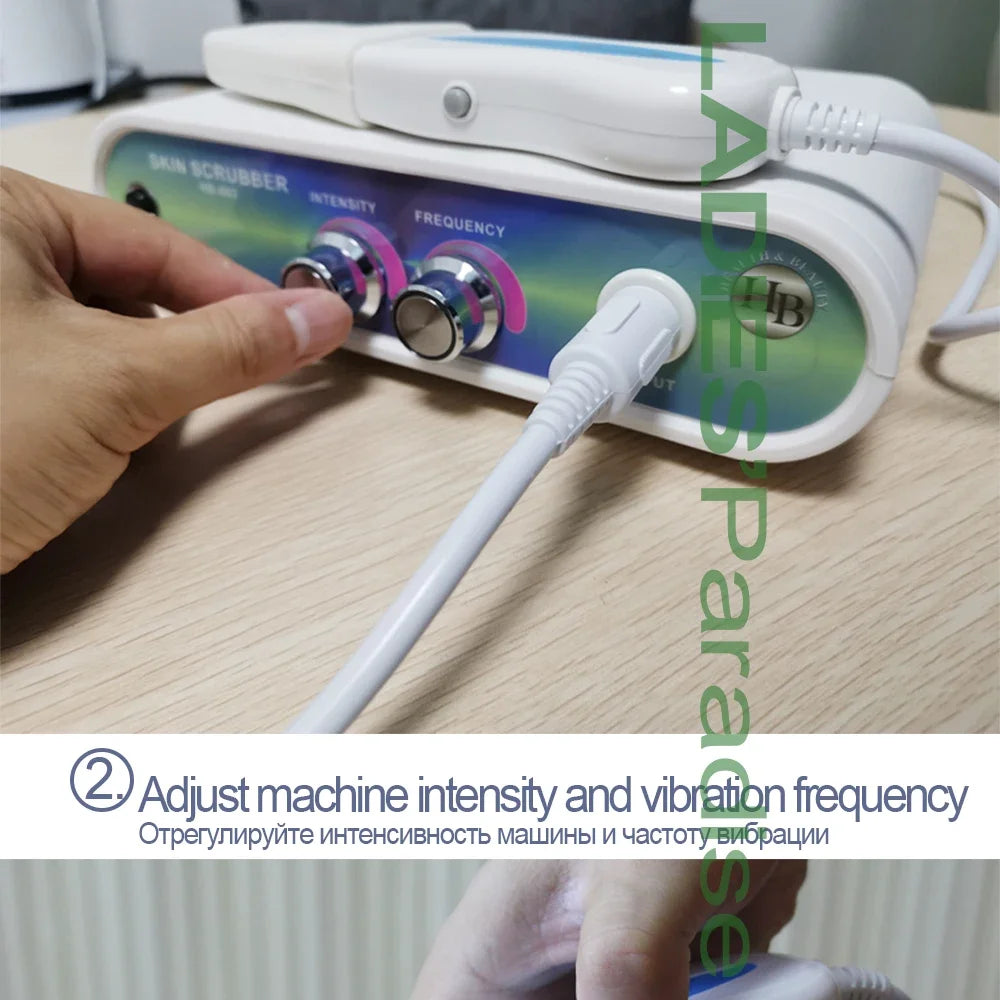 Ultrasonic Facial Skin Scrubber | Deep Pore Exfoliator & Spa Tool Scrubs Treatments Tidesmit