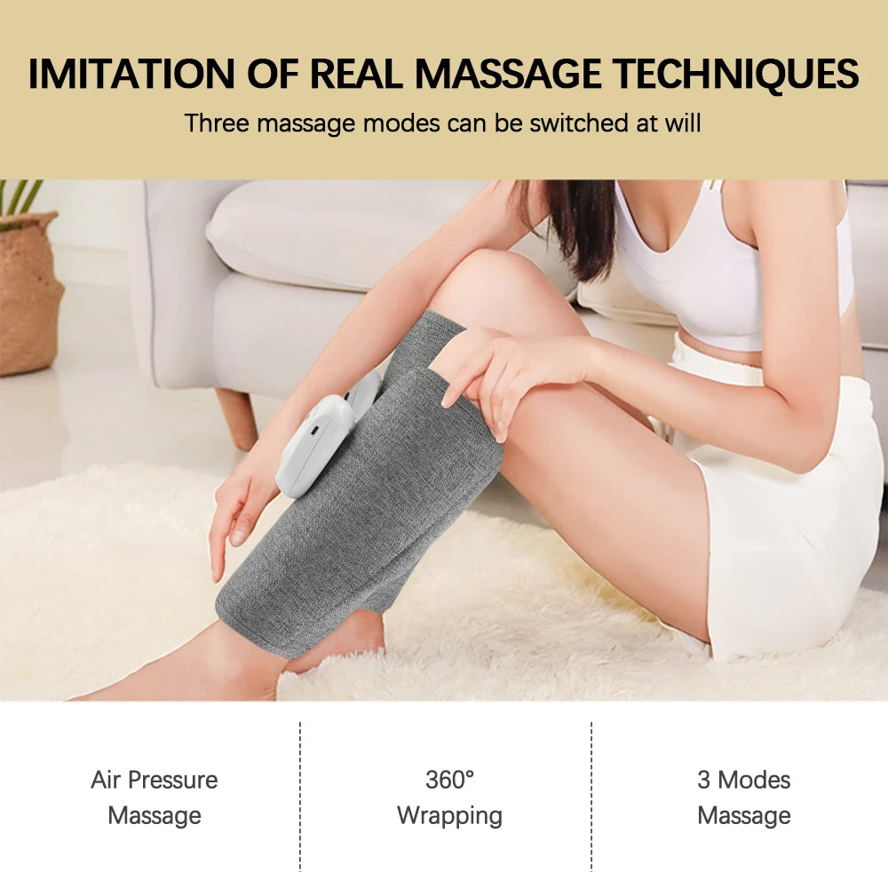 Electric Calf Massager with Heat – Rechargeable Wireless Muscle Relief Body Shaping Massage Equipment Tidesmit