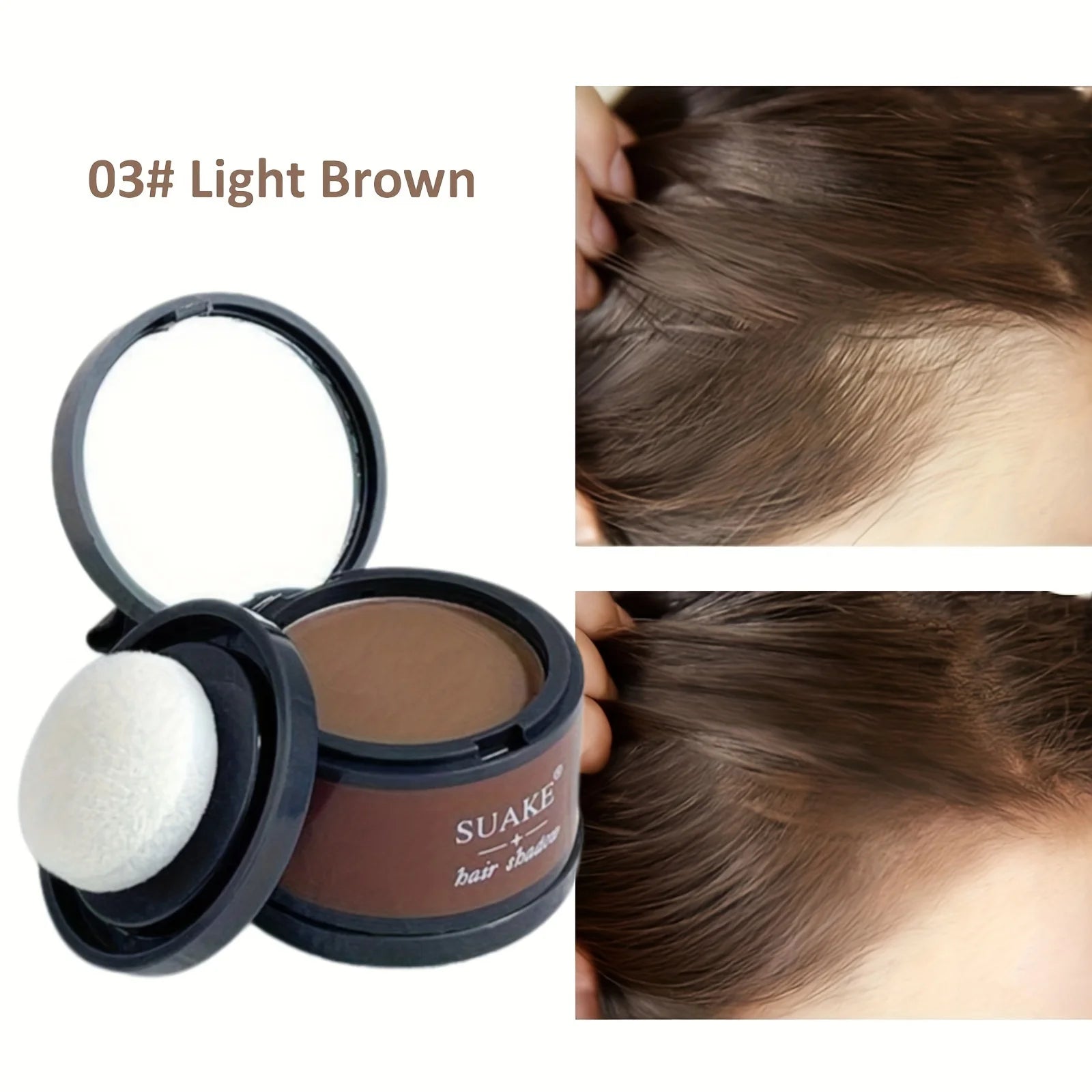 Tidesmit Instant Hairline Enhancer Powder for root touch-ups and natural coverage of thinning hair