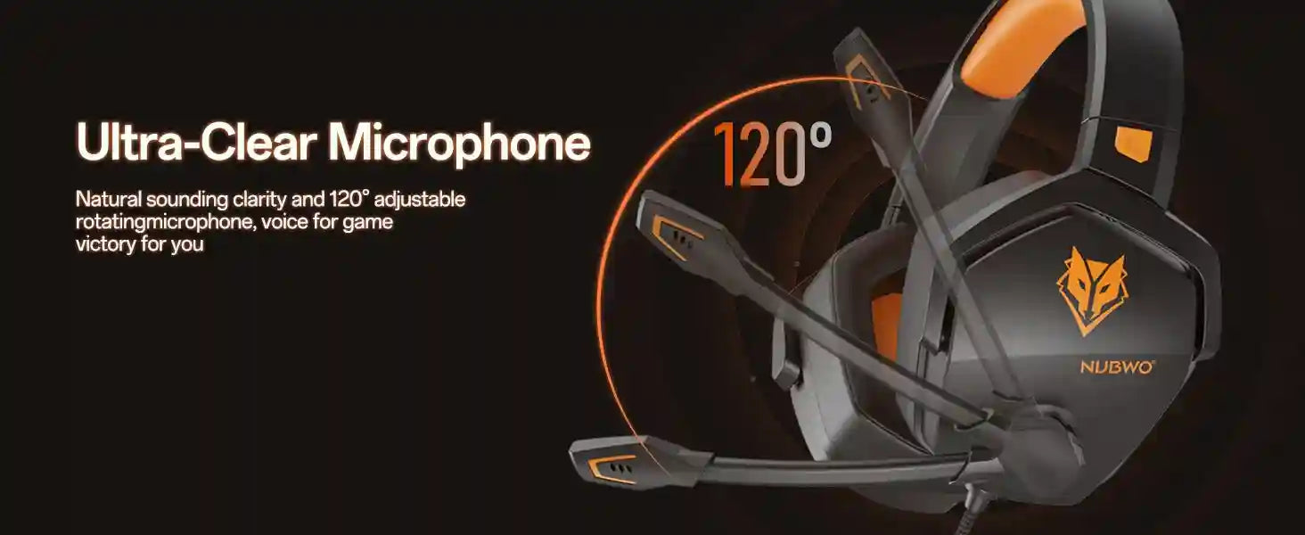 Pro Gaming Headset with Mic - Over-Ear Wired Audio for Xbox PS5 PC Tidesmit