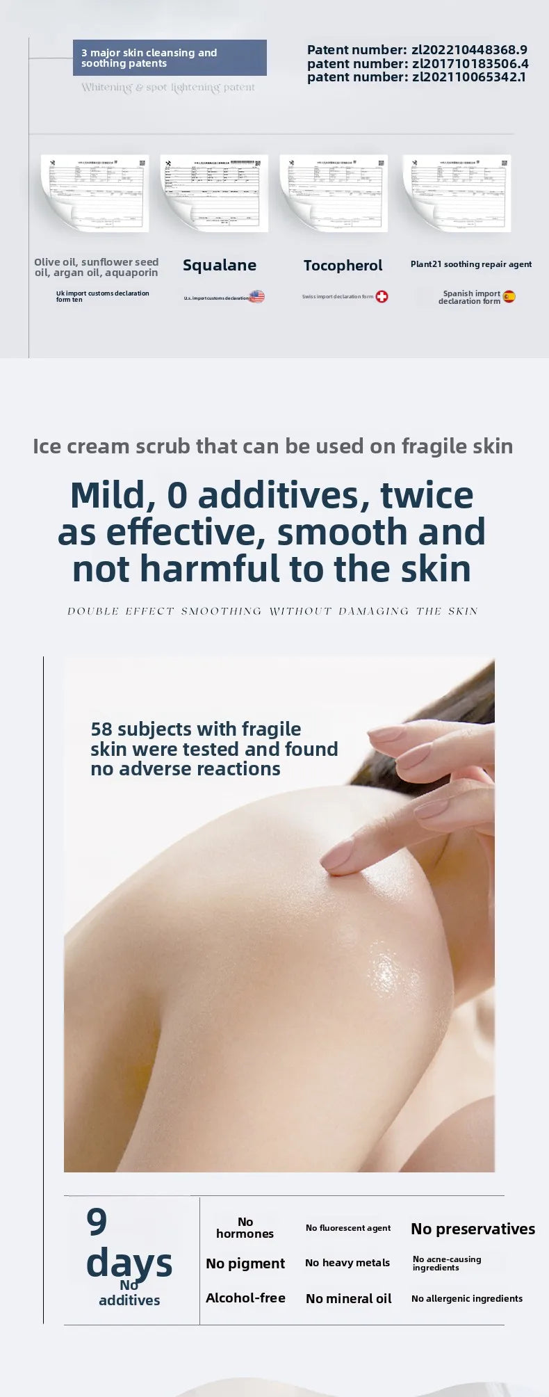 Fruit Acid Body Scrub 250g - Professional Exfoliating Cream for Smooth Skin Scrubs Treatments Tidesmit