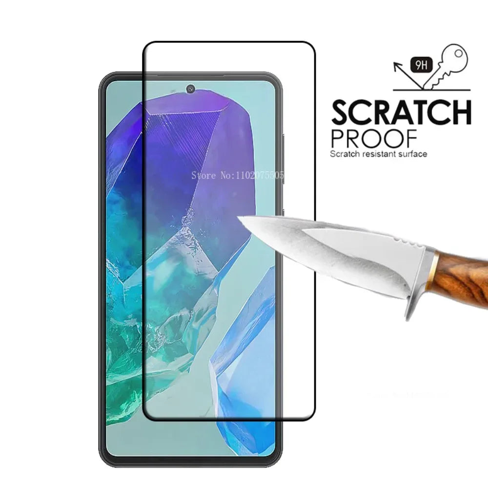Samsung Galaxy M55 Screen Protector 4-Pack - 9H Tempered Glass Full Cover Tidesmit