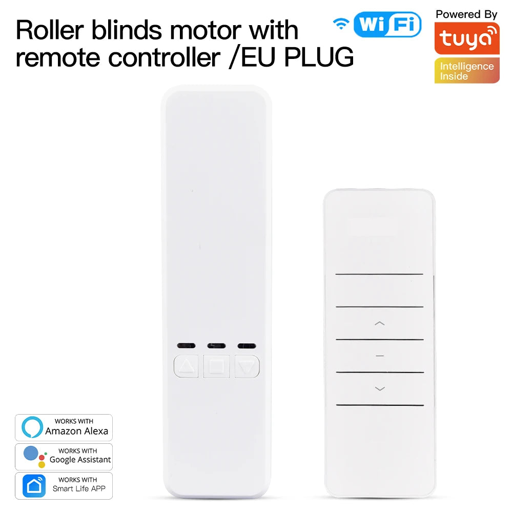Smart WiFi Roller Shade Drive Motor Kit - App & Voice Control with EU Adapater Tidesmit