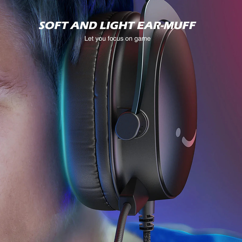 Tidesmit 7.1 Surround Sound PC Gaming Headset for PC PS5 Black Tidesmit