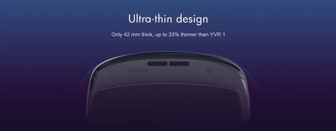 Tidesmit 4K VR Headset with 42mm Pancake Lens - YVR 2 Model Tidesmit