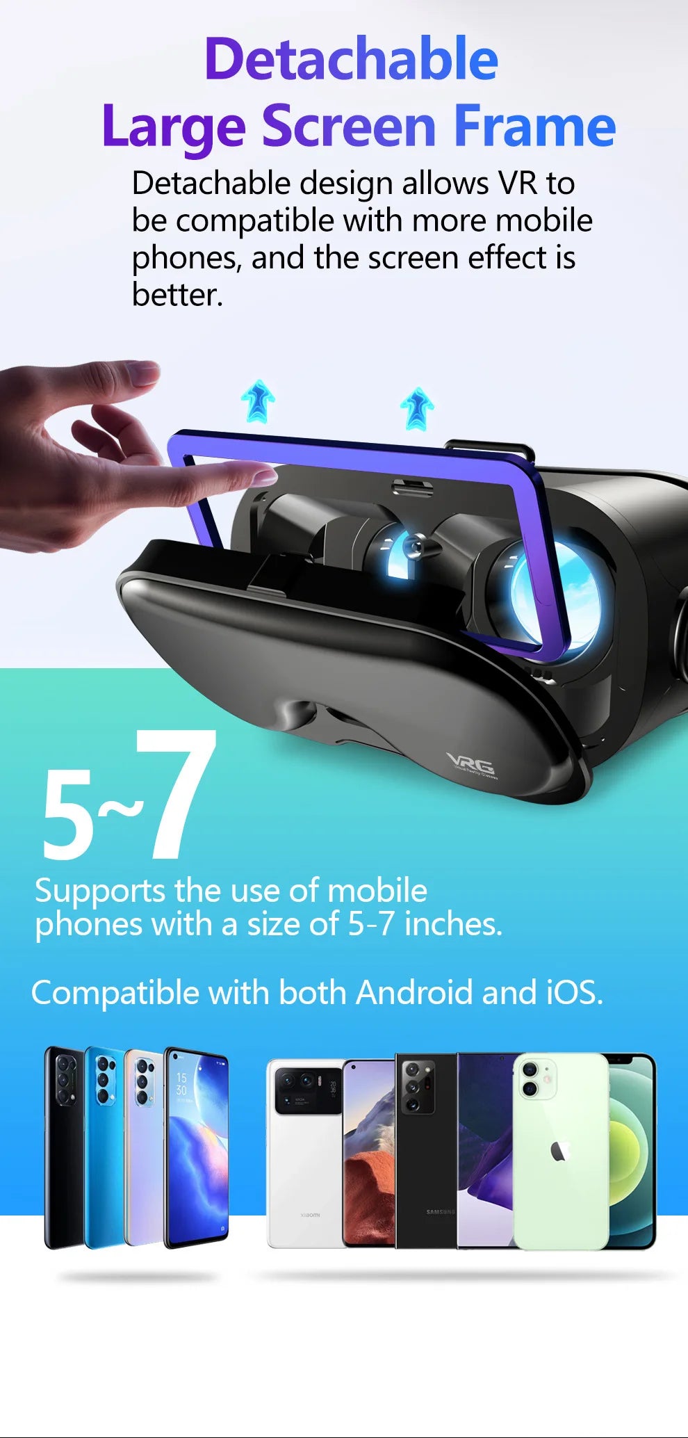 VR Headset for Smartphone – Immersive 3D Spatial Audio Glasses Tidesmit
