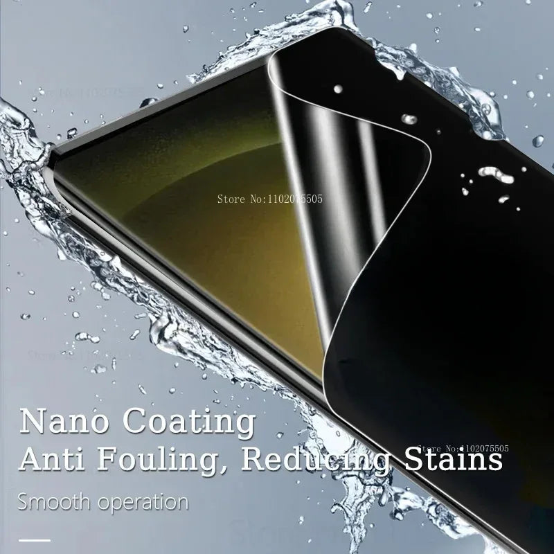 Anti-Spy Screen Protector for Samsung Galaxy - 9H Tempered Glass 2-Pack Tidesmit