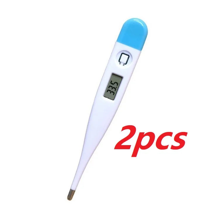 1/2/5pcs Thermometer Fever Digital Basal Body Oral Armpit Rectal Electronic LCD Display High-Precision Measurement Smart Heat