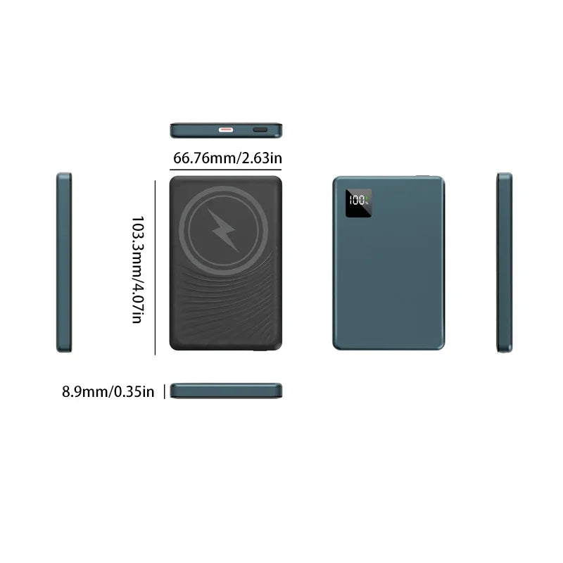 Tidesmit Magnetic Portable Charger 100000mAh PD Fast Power Bank Tidesmit