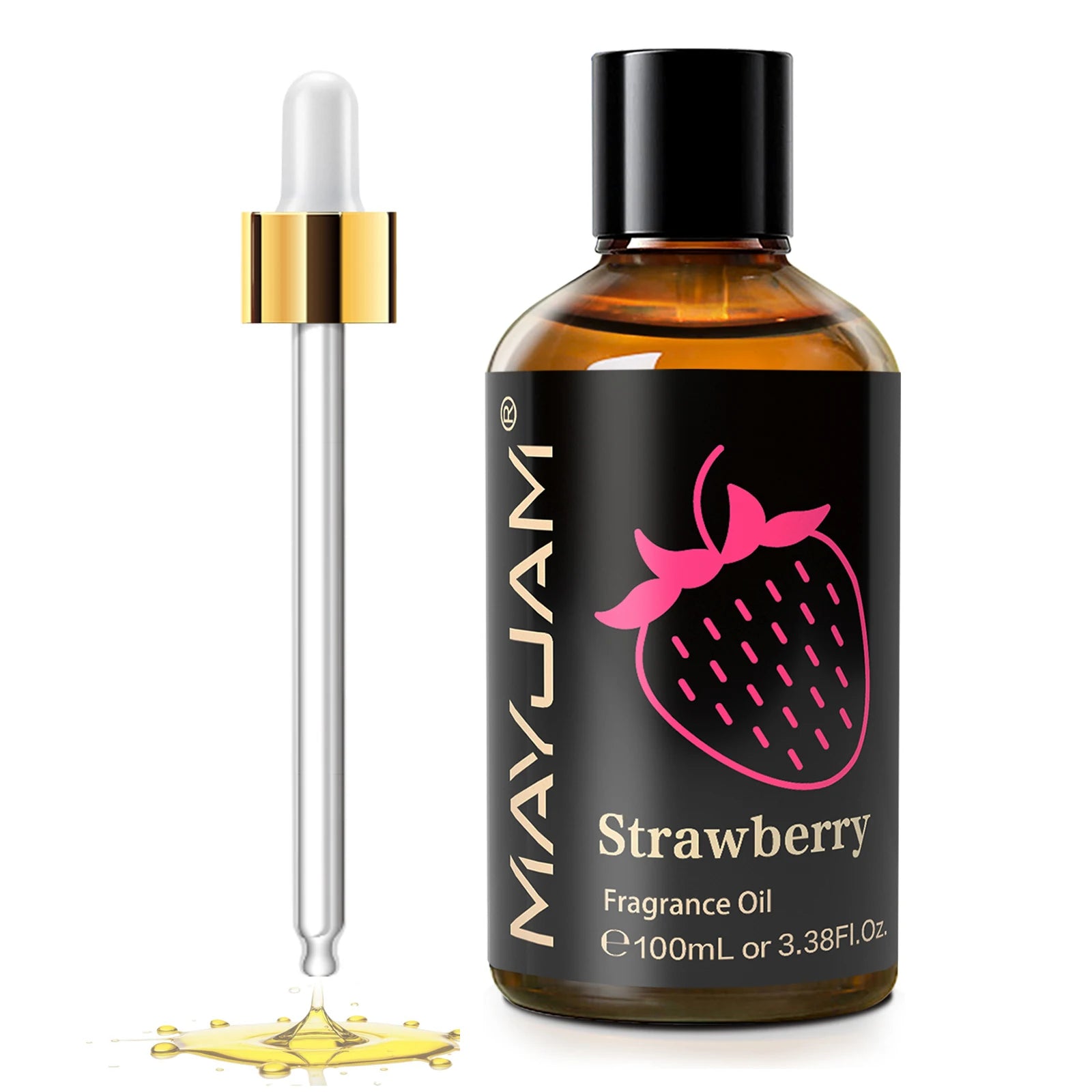 MAYJAM 100ML Fruit Fragrance Oil for Diffuser Candle Soap Making Coconut Strawberry Watermelon Blueberry Essential Oils