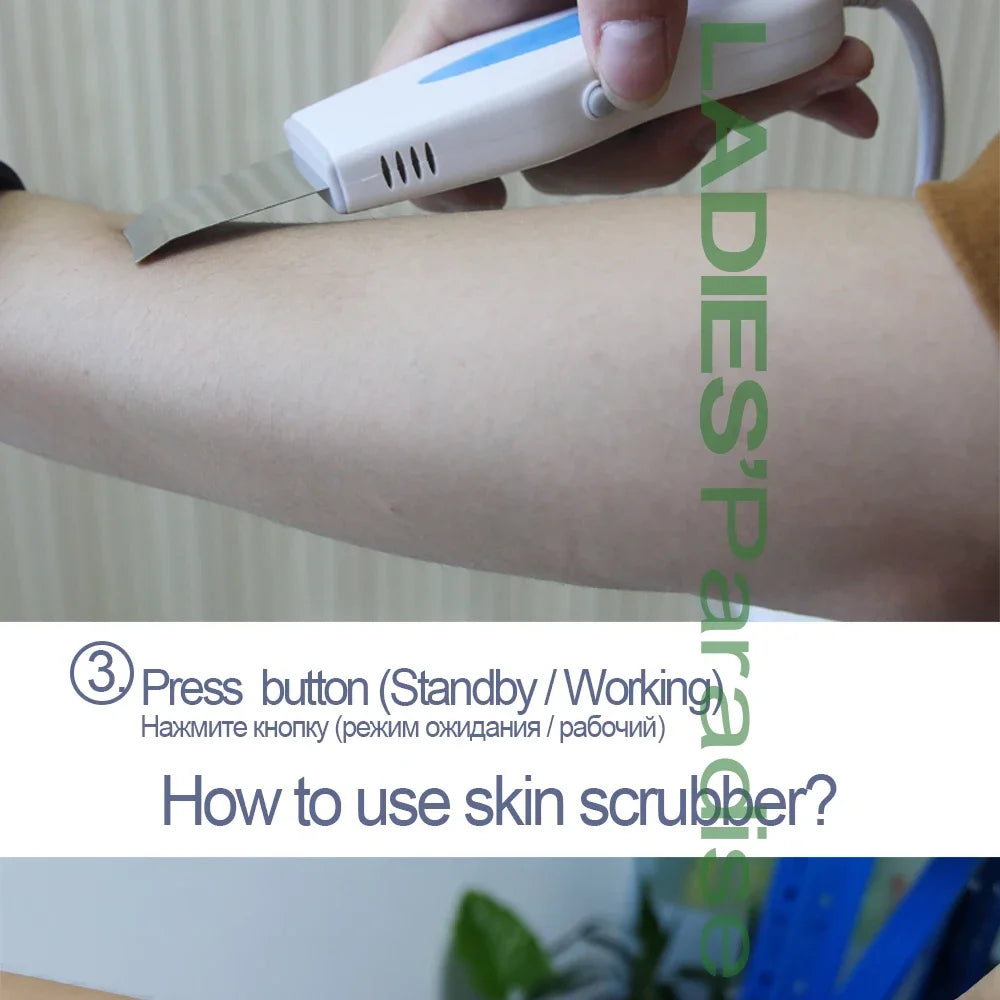 Ultrasonic Facial Skin Scrubber | Deep Pore Exfoliator & Spa Tool Scrubs Treatments Tidesmit