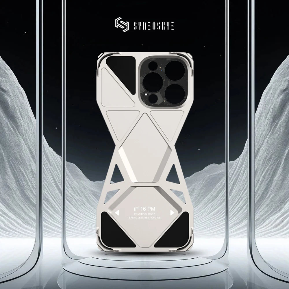 iPhone 16 Pro Max Case - Forged Carbon Fiber Metal Lens Guard Tidesmit