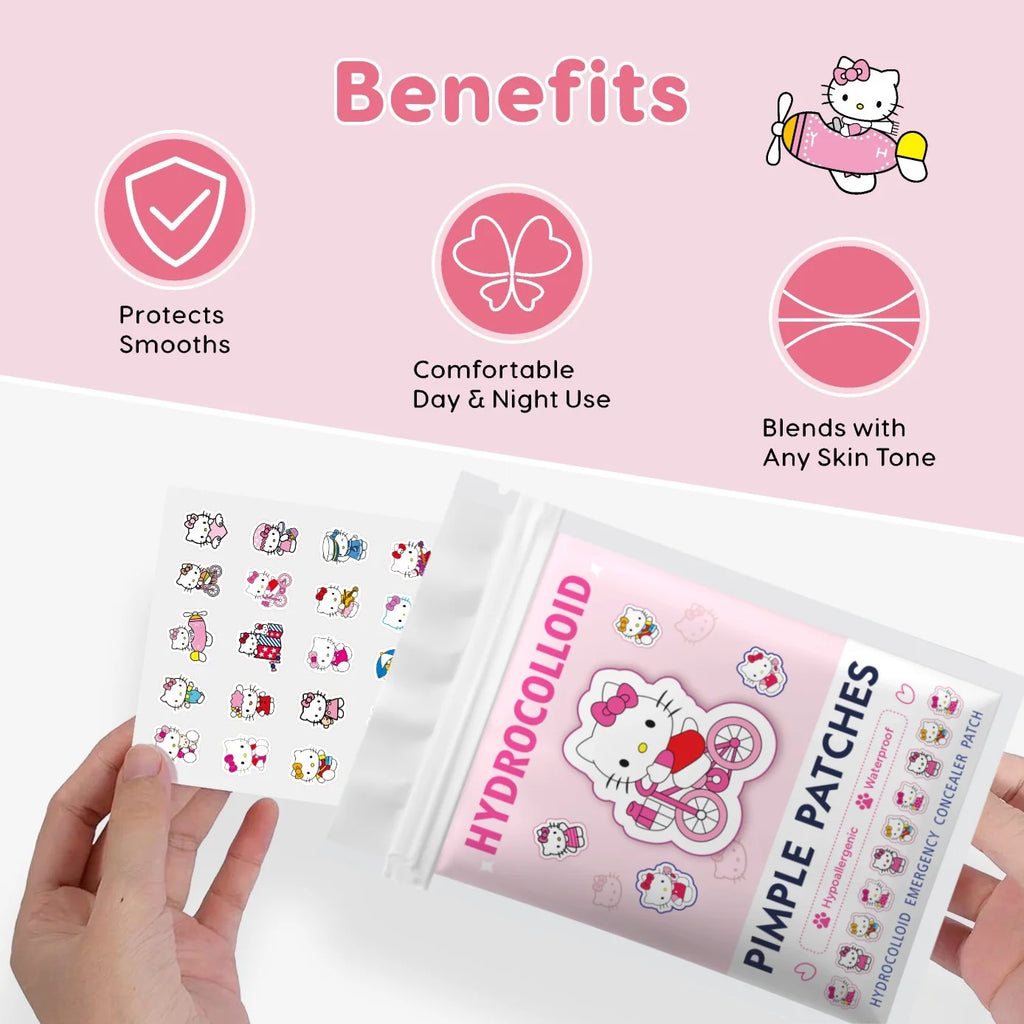 Acne patches, acne stickers, facial acne patches, concealer, concealer stickers 125PCS hello kitty