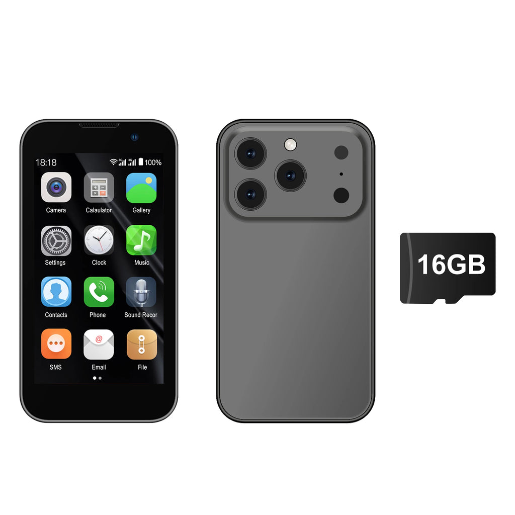 NEW SERVO 17SE Mini Smartphone 3G WCDMA Android 9.0 Dual SIM Standby 2GB+16GB Wifi GPS Play Store Pocket Smart Phone 3.0 Display