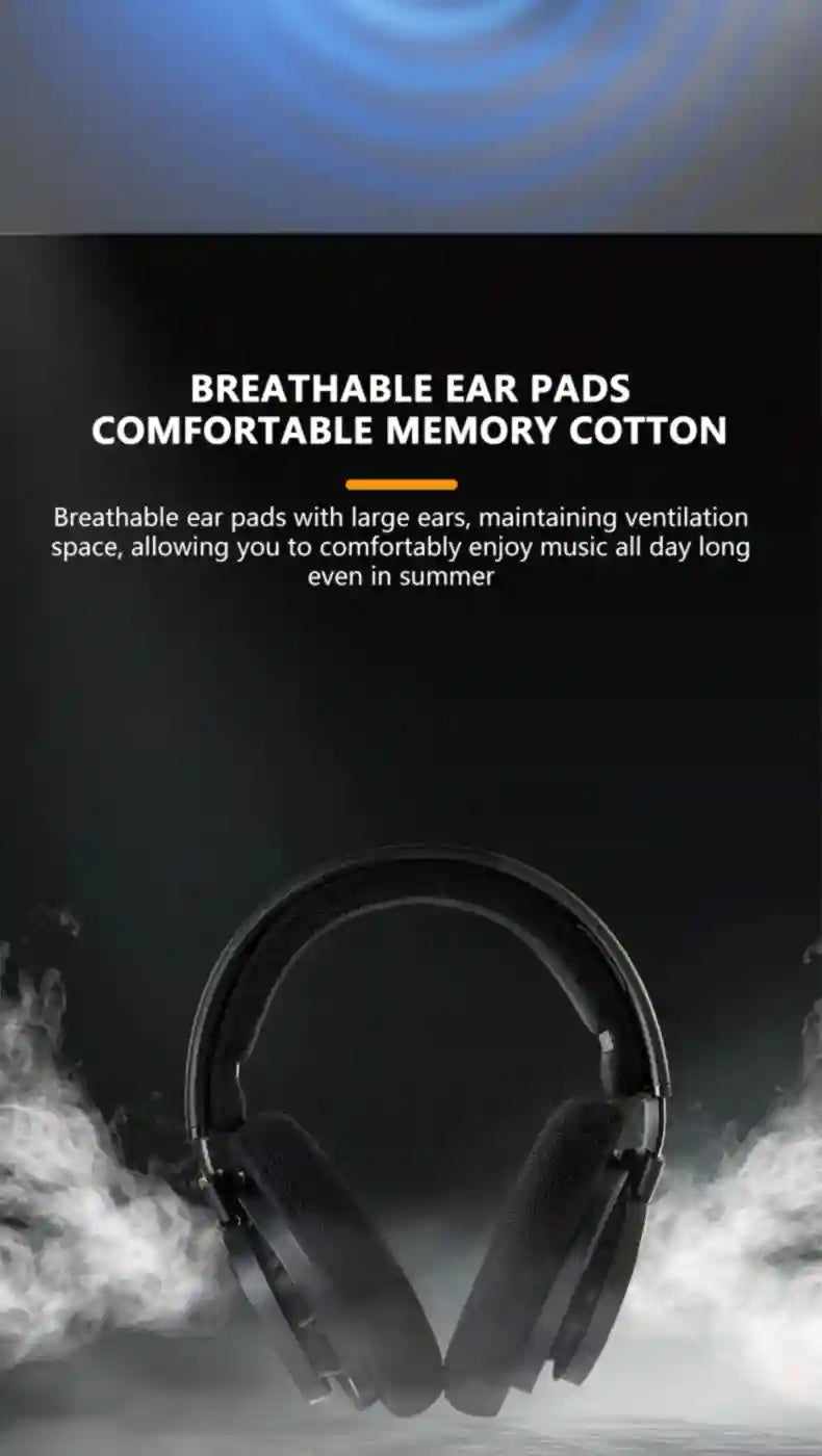 Wired HiFi Open Back Studio Headphones - Black Over Ear Monitor Tidesmit