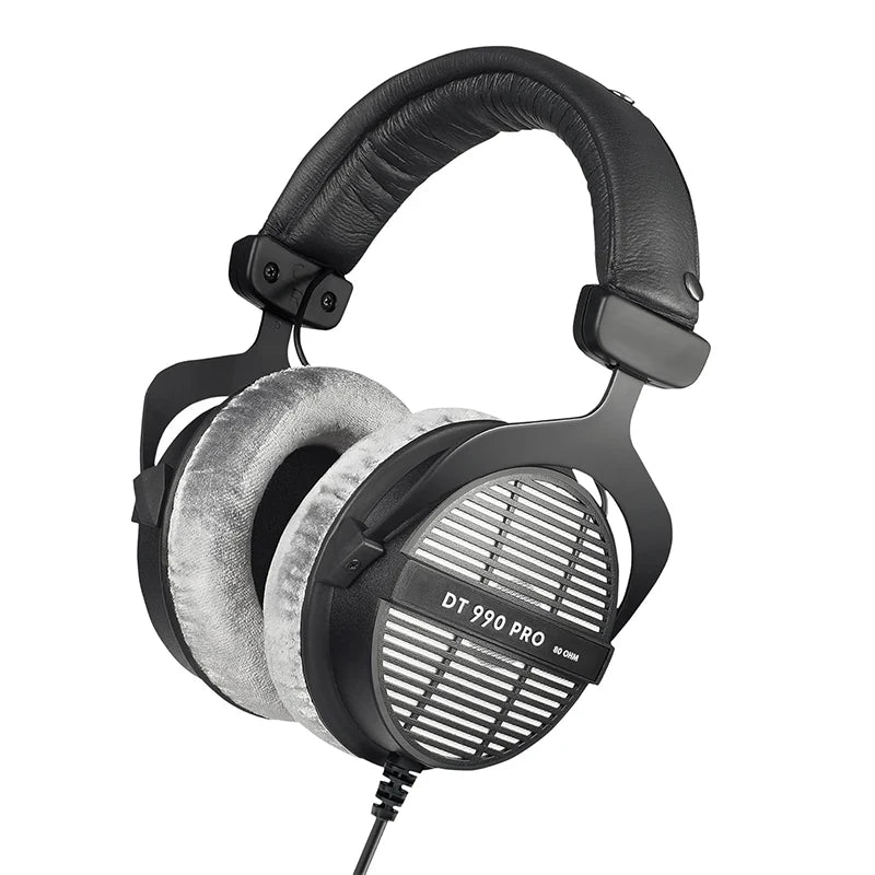 DT990 PRO Studio Headphones: Over-Ear Open-Back for Precise Mixing Gray 80 Ohm Tidesmit