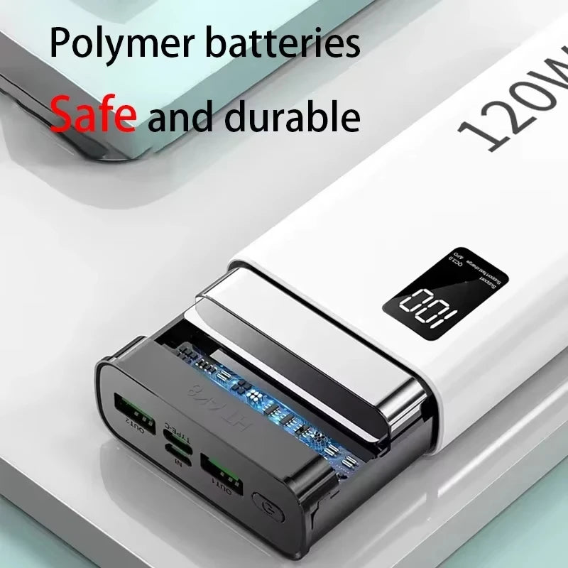 120W Fast Charging Power Bank 200000mAh | High Capacity Travel Battery Tidesmit