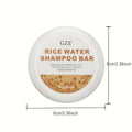 GZE Rice Water Shampoo Bar Soap and Rice Raw Pulp Solid Conditioner For Hair Strengthening, Helps Dry Hair Moisturizing